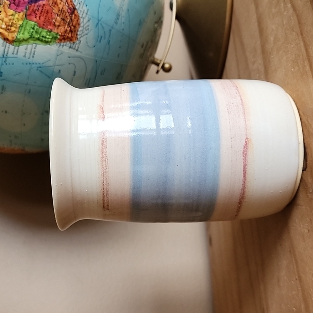 Handmade pottery vase or utensil  holder